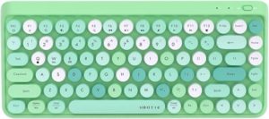 Ubotie portable Bluetooth creamy keyboard